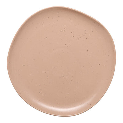 Ariane Earth Dark Sand Dots Flat Porcelain Plate ( Case of 6 )