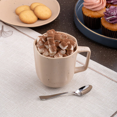 Ariane Earth Dark Sand Dots 11.83 oz. Porcelain Mug ( Case of 6 )