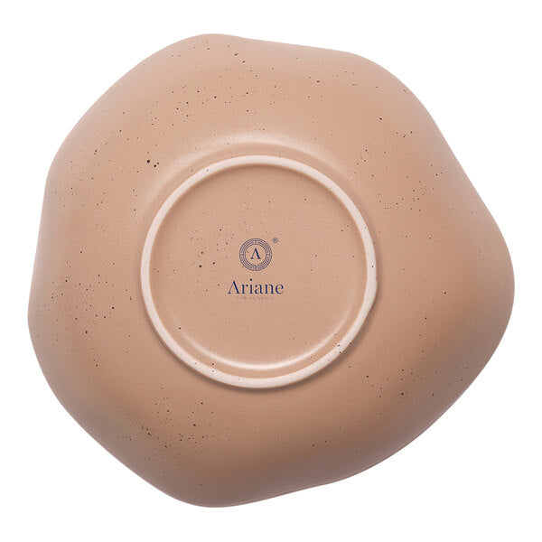Ariane Earth Dark Sand Dots 6 2/3" Non Stackable Porcelain Bowl  ( Case of 6 )