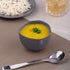 Ariane Earth Charcoal Grey Dots 3 3/4'' Porcelain Bowl ( Case of 12 )