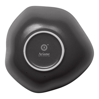 Ariane Earth Charcoal Grey Dots 5 1/2" Porcelain Bowl ( Case of 8 )