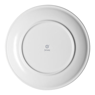 Ariane Tornado White Matte Round Rimless Coupe Porcelain Plate ( Case Of 12 )