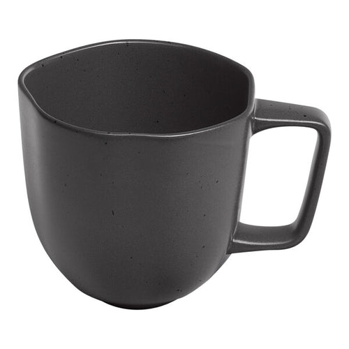 Ariane Earth Charcoal Grey Dots 11.83 oz. Porcelain Mug ( Case of 6 )