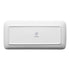 Ariane Tornado White Matte 14 1/6'' x 6 1/2'' Rectangular Porcelain Plate ( Case Of 6 )
