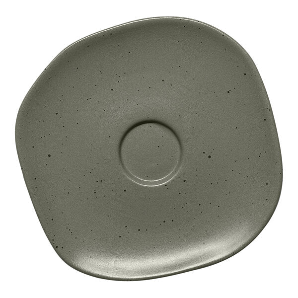 Ariane Earth Mist Green Dots Porcelain Saucer ( Case of 12 )