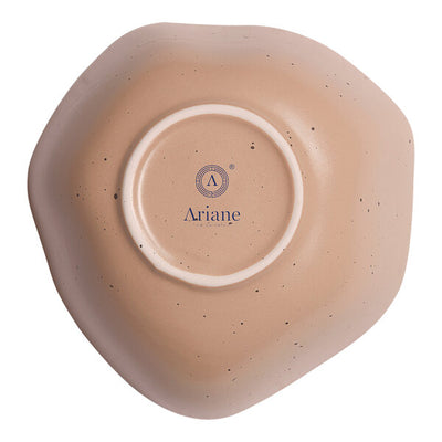 Ariane Earth Dark Sand Dots 5 1/2" Non Stackable Porcelain Bowl ( Case of 8 )