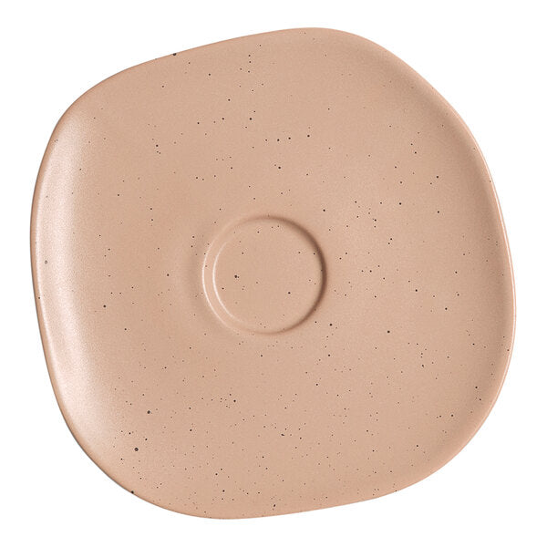 Ariane Earth Dark Sand Dots Porcelain Saucer ( Case of 12 )