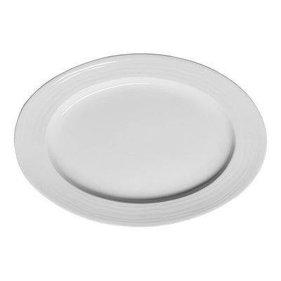 Ariane Eclipse Oval Porcelain Wide Rim Platter ( Case of 12 )
