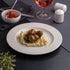 Ariane Eclipse Round Embossed Wide Rim Flat Porcelain Plate ( Case Of 12 )