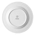 Ariane Eclipse Round Embossed Wide Rim Flat Porcelain Plate ( Case Of 6)