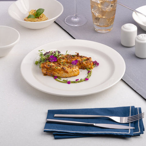 Ariane Prime Round Medium Rim Flat Porcelain Banquet Plate ( Case Of 12 )