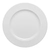 Ariane Eclipse Round Embossed Wide Rim Flat Porcelain Plate ( Case Of 6)