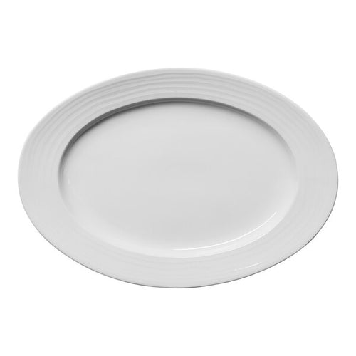 Ariane Eclipse Oval Porcelain Wide Rim Platter ( Case of 12 )