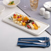 Ariane Prime 14 4/7" x 6 2/3" Rectangular Coupe Porcelain Tray ( Case Of 6 )
