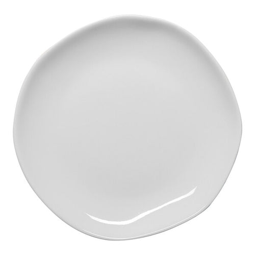 Ariane Round Flat Porcelain Plate Earth Ivory ( Case of 12 )