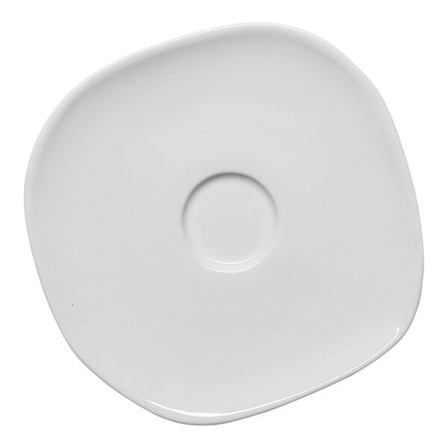 Ariane Organic Round Porcelain Saucer Earth Ivory ( Case of 12 )