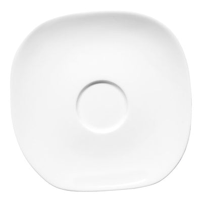 Ariane Organic Round Porcelain Saucer Earth Ivory ( Case of 12 )