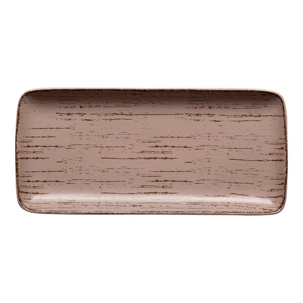 Ariane Tornado 14 1/6" x 6 1/2" Desert Sage Rectangular Porcelain Plate ( Case Of 6 )
