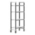 Cambro Camshelving Elements Heavy Duty 4-Shelf Solid Mobile Shelving Unit – Speckled Gray