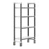 Cambro Camshelving Elements Heavy Duty 4-Shelf Solid Mobile Shelving Unit – Speckled Gray