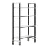 Cambro Camshelving Elements Heavy Duty 4-Shelf Solid Mobile Shelving Unit – Speckled Gray