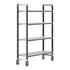 Cambro Camshelving Elements Heavy Duty 4-Shelf Vented Mobile Shelving Unit – Speckled Gray