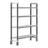 Cambro Camshelving Elements Heavy Duty 4-Shelf Vented Mobile Shelving Unit – Speckled Gray