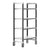 Cambro Camshelving Elements Heavy Duty 4-Shelf Solid Mobile Shelving Unit – Speckled Gray
