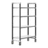 Cambro Camshelving Elements Heavy Duty 4-Shelf Solid Mobile Shelving Unit – Speckled Gray