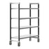 Cambro Camshelving Elements Heavy Duty 4-Shelf Solid Mobile Shelving Unit – Speckled Gray