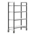 Cambro Camshelving Elements Heavy Duty 4-Shelf Solid Mobile Shelving Unit – Speckled Gray