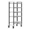 Cambro Camshelving Elements 5-Shelf Vented Mobile Shelving Unit – Speckled Gray