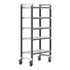 Cambro Camshelving Elements 5-Shelf Vented Mobile Shelving Unit – Speckled Gray