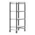 Cambro Camshelving Elements Heavy Duty 4-Shelf Solid Mobile Shelving Unit – Speckled Gray