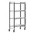Cambro Camshelving Elements 4-Shelf Vented Mobile Shelving Unit – Speckled Gray