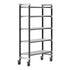 Cambro Camshelving Elements 5-Shelf Vented Mobile Shelving Unit – Speckled Gray