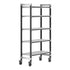 Cambro Camshelving Elements 5-Shelf Vented Mobile Shelving Unit – Speckled Gray