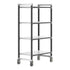 Cambro Camshelving Elements Heavy Duty 4-Shelf Solid Mobile Shelving Unit – Speckled Gray