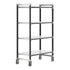 Cambro Camshelving Elements Heavy Duty 4-Shelf Solid Mobile Shelving Unit – Speckled Gray