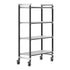 Cambro Camshelving Elements 4-Shelf Vented Mobile Shelving Unit – Speckled Gray