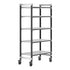 Cambro Camshelving Elements 5-Shelf Vented Mobile Shelving Unit – Speckled Gray