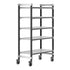 Cambro Camshelving Elements 5-Shelf Vented Mobile Shelving Unit – Speckled Gray