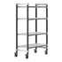 Cambro Camshelving Elements 4-Shelf Vented Mobile Shelving Unit – Speckled Gray
