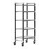 Cambro Camshelving Elements 5-Shelf Vented Mobile Shelving Unit – Speckled Gray