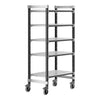 Cambro Camshelving Elements 5-Shelf Vented Mobile Shelving Unit – Speckled Gray