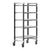 Cambro Camshelving Elements 5-Shelf Vented Mobile Shelving Unit – Speckled Gray