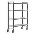 Cambro Camshelving Elements 4-Shelf Vented Mobile Shelving Unit – Speckled Gray