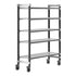 Cambro Camshelving Elements 5-Shelf Vented Mobile Shelving Unit – Speckled Gray