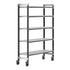 Cambro Camshelving Elements 5-Shelf Vented Mobile Shelving Unit – Speckled Gray