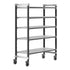 Cambro Camshelving Elements 5-Shelf Vented Mobile Shelving Unit – Speckled Gray
